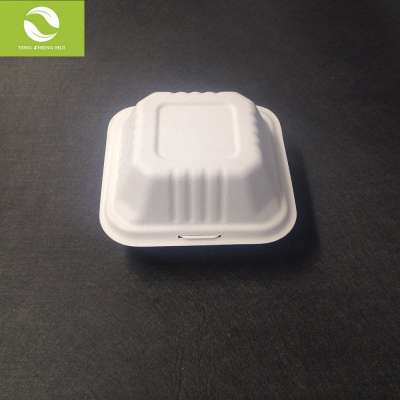 Compostable Sugarcane Bagasse Burger Paper Packaging