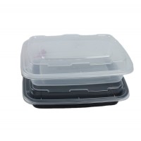 New Products Disposable Black Plastic Food Container